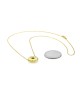 Jose Hess Diamond Donut Necklace in Yellow Gold